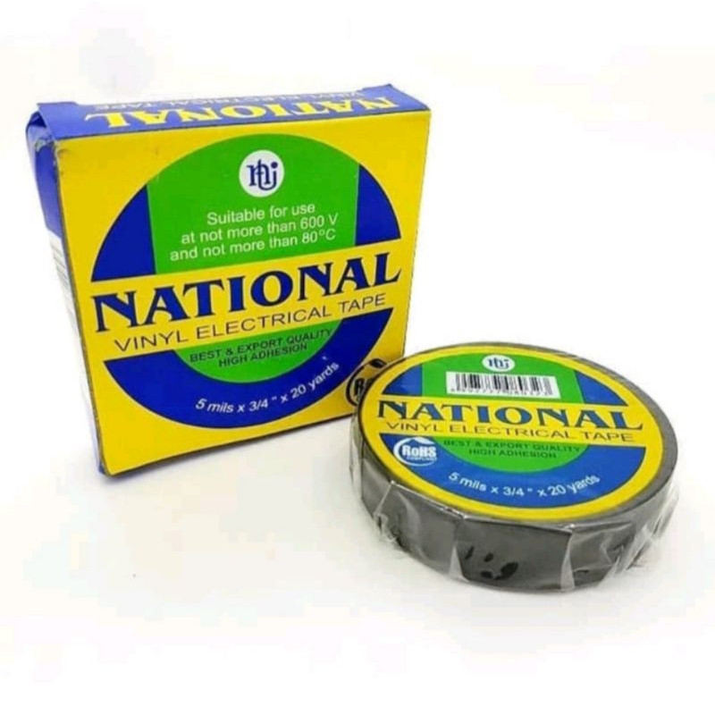 NATIONAL ELECTRICAL INSULATION PVC BLACK ELECTRICAL TAPE 3/4"