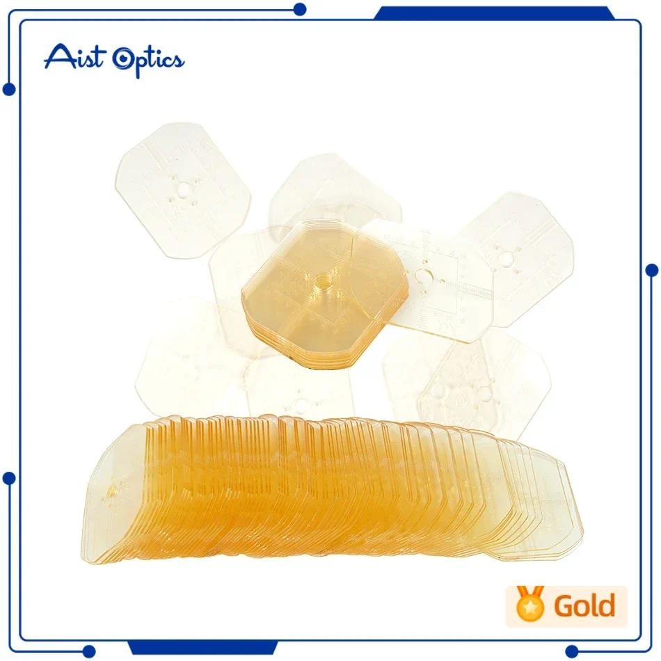 รูปแบบช่องว่างรูปแบบ 100 ชิ้น/แพ็ค เลนส์แม่แบบสําหรับเครื่องทําลาย ชุดซ่อมแว่นตา อุปกรณ์เสริมการประมวลผล ร้านแว่นตา