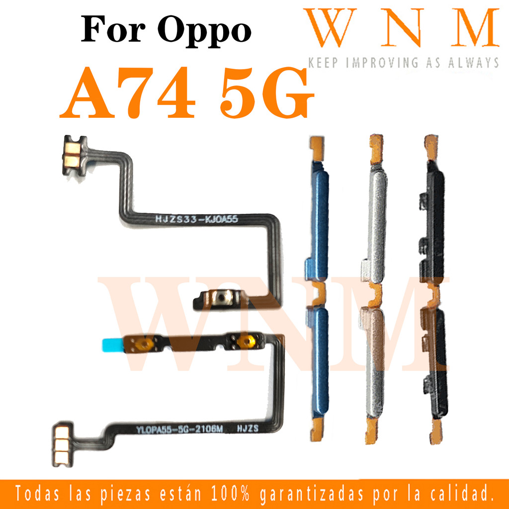 สําหรับ OPPO A74 5G ปุ่ม Flex บน/ปิดปุ่มสวิทช์ด้านข้าง Key Volume Up Down Flex สายโทรศัพท์มือถือ Part
