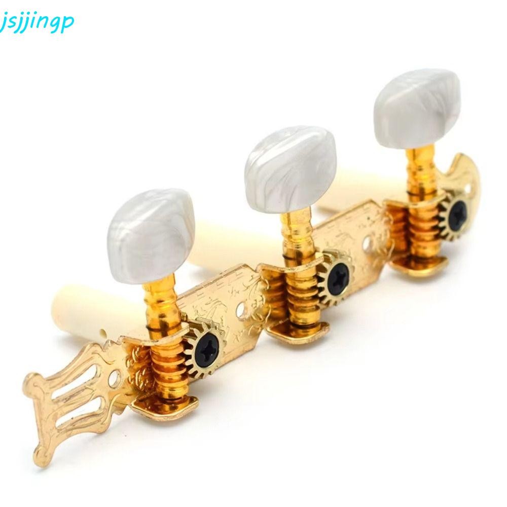 Jsjjingp 2 ชิ้น/ชุด|หัวจูนเนอร์คีย์, ล็อคจูนเนอร์, หมุดปรับแต่งกีต้าร์คลาสสิกกึ่งปิด, อะไหล่ลูกบิดกีตาร์ โลหะที่ทนทาน|หัวกีตาร์สตริงปรับแต่งหมุดอุปกรณ์กีตาร์