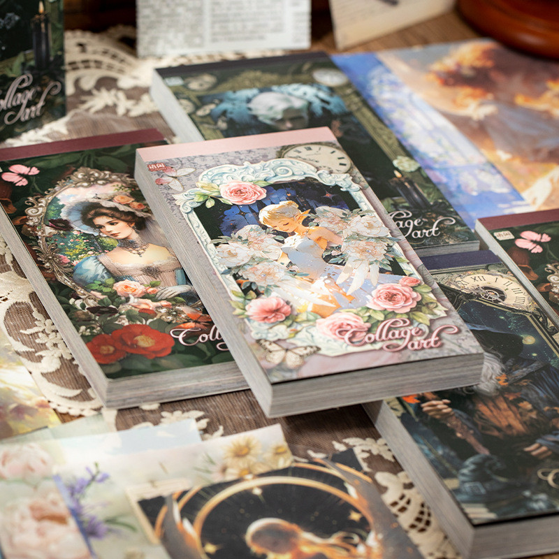 กระดาษสมุดภาพวินเทจ 100 ชิ้น - กระดาษตกแต่งความเจ็บปวด DIY สําหรับ Journaling & Collage Art
