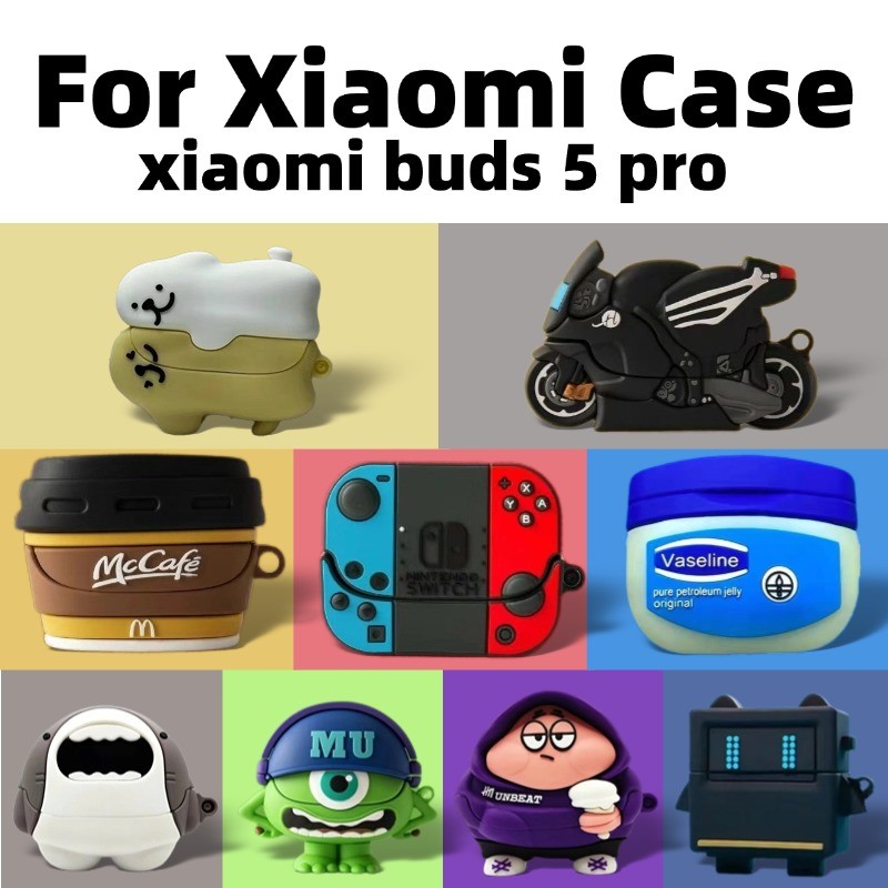 สําหรับ xiaomi Buds 5 pro กันกระแทกหูฟังฝาครอบ xiaomi Buds 5 pro ฝาครอบซิลิโคนกันกระแทก
