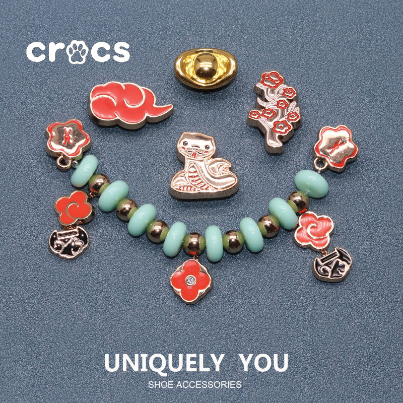 Crocs JIbbitz Wealth Chain JIbbitz TJC Cave Shoes Accessories charm Crocs Metal Diamond Shoe Buckle