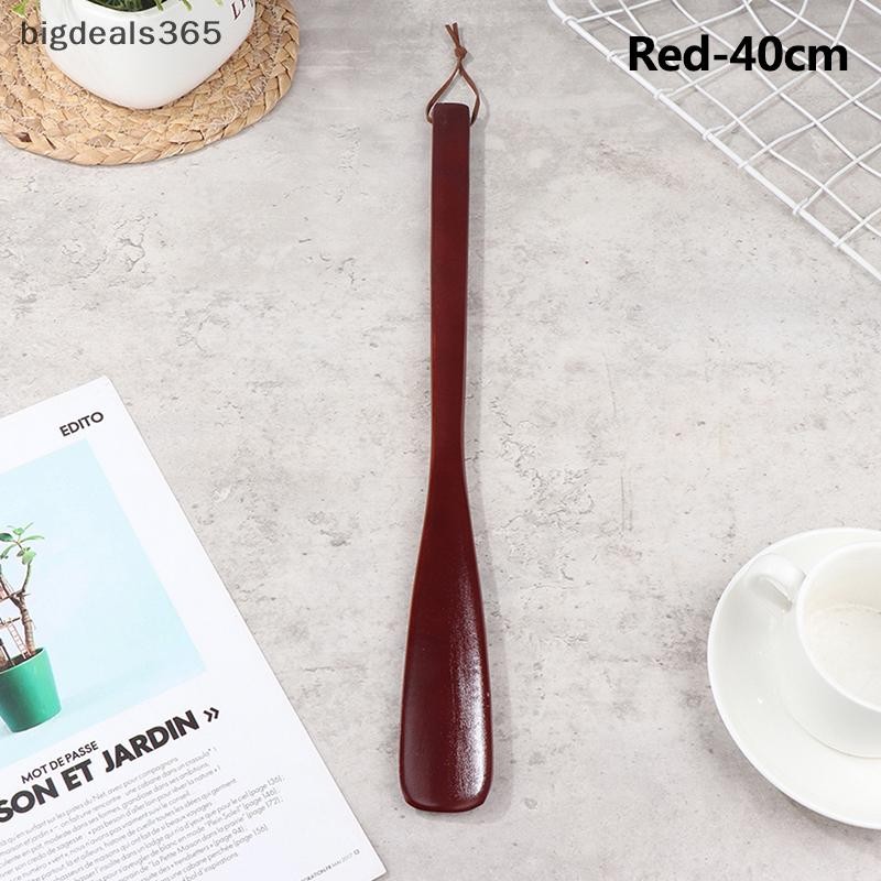 [bigdeals365] 40 ซม. มืออาชีพไม้รองเท้าฮอร์นช้อนรูปร่าง Shoehorn - เครื่องมือบ้านหุ้นใหม่