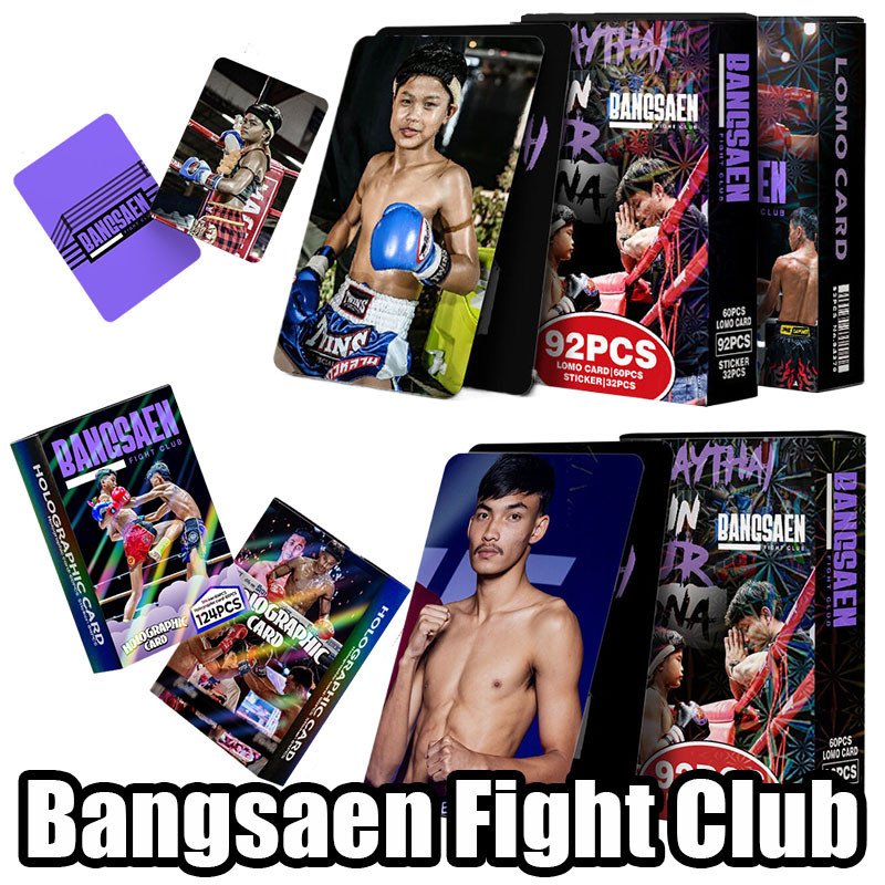 124 ชิ้น Fight Club Chuck Palhu การ์ดโฮโลแกรม 2025 ใหม่ Bangsaen Fight Club สติกเกอร์
