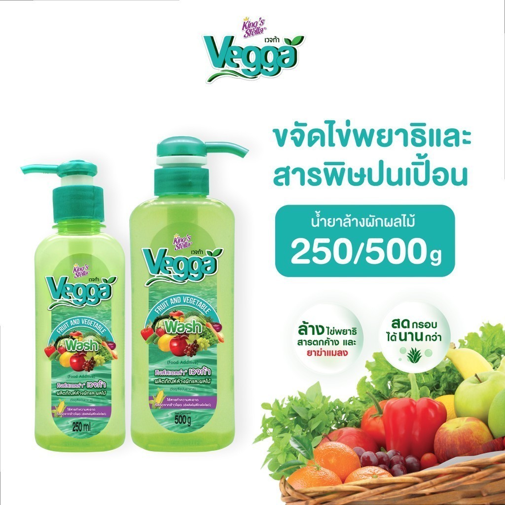 King's Stella Vegga (ဗေဂါ) သဘာဝနည်း လက်ဖက်ရည်/အသီးအနှံဆေး ရေသန့်စင် — အဆိပ်/ကျန်ရစ်မှု 95-99% ထိ လျှော့၊ ပိုးဥ ဖယ်ရှား