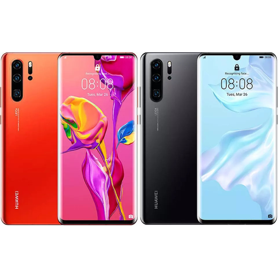 ใหม่ Huawei P30 Pro 8GB RAM 128GB ROM 6.47 "40MP 4200mAh Dual Sim OLED Android 9.0 สมาร์ทโฟนปลดล็อค