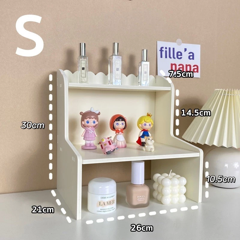 ชั้นวางของ 2 ชั้น ชั้นวางหนังสือ เครื่องเขียน เครื่องสำอาง หอพัก สำนักงาน/โต๊ะทำงาน พร้อมลิ้นชัก โต๊ะ 2 ชั้น thumbnail 9