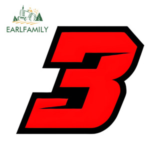 EARLFAMILY หมายเลขแข่งรถจักรยานยนต์ Windows กันชนบุคลิกภาพ S…