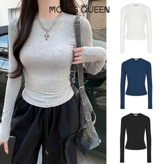 < MOSESQUEEN > 2025 ฤดูร้อนใหม่เสื้อผ้าผู้หญิงเสื้อยืดแขนยาวหลวมและ Breezy, ป้องกันแสงแดด, หรูหราและกระชับสัดส่วนด้านบน #62220