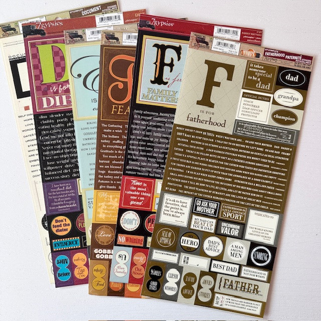 7Gypsies 97% Complete Journaling Stickers - DF (สําหรับวารสาร, อัลบั้ม)