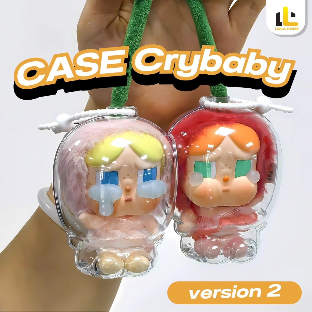【พร้อมส่งจากไทย】เคสอะคริลิคใส สำหรับใส่ crybaby cherry เคสพวงกุญแจ เคสป้องกัน crybaby cherry เคส cry baby