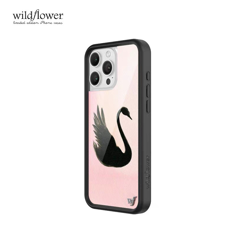 ดอกไม้ป่า Black Swan wf เคสโทรศัพท์สําหรับ iPhone 17 17Pro 16 15 14 Plus 12 13 Pro 16Pro Max อะคริลิค Hard ปลอกกันกระแทกฝาหลัง - รูปที่ 4