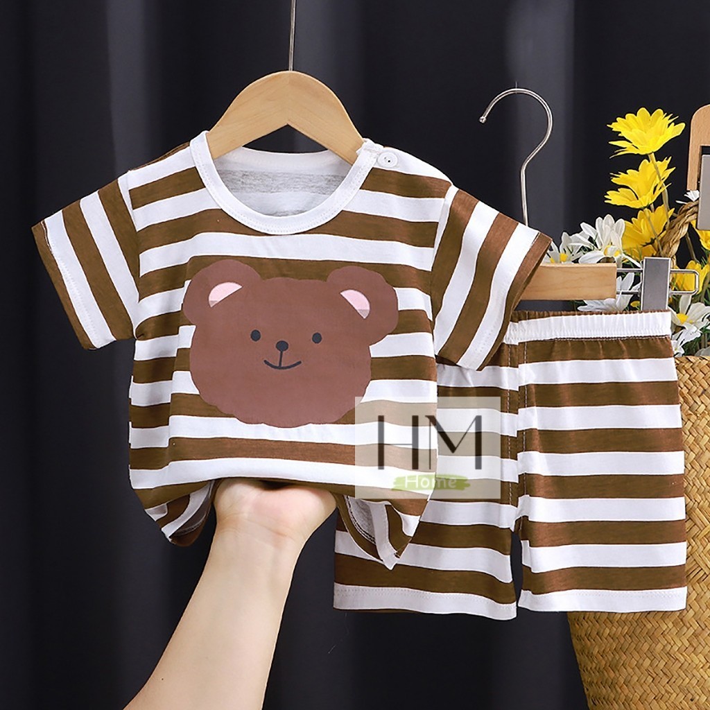 เสื้อผ้าเด็ก ชุดลำลองเด็ก เซทเสื้อ+กางเกงขาสั้น เซท 2 ชิ้น  ใส่ได้ทั้งเด็กผู้ชายผู้หญิง - รูปที่ 5