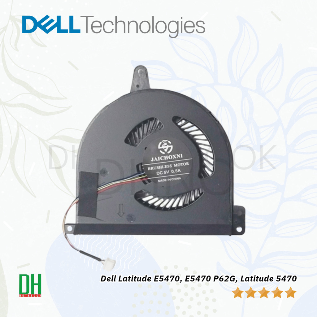 พัดลมระบายความร้อนสำหรับ Dell Latitude E5470, E5470 P62G อะไหล่ OEM คุณภาพสูง พร้อมรับประกัน