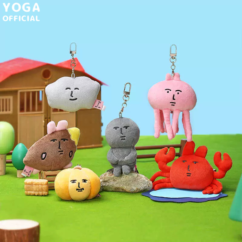 เพื่อนของฉัน กระต่ายสีชมพูข้ามแต่งตัวแมงกะพรุนปูฟักทองสไตล์ตุ๊กตาตุ๊กตาจี้ตลกการ์ตูนกระเป๋าเครื่องประดับ