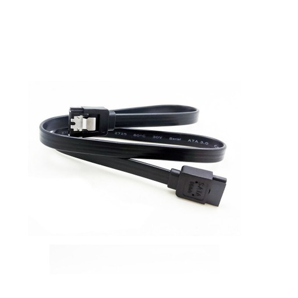 NAVA IT สาย SATA3 40CM ดำ เส้นตรง V.2023 รองรับ SATA2 SATA3 ประกัน 1 ปี