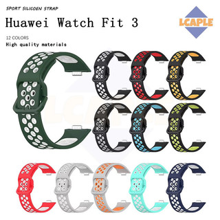 สายซิลิโคนกีฬา forHuawei Watch Fit 5 4 3 / 5 Pro / 4 Pro เปลี่ยนอุปกรณ์เสริมสำหรับสร้อยข้อมือสายยางนุ่ม