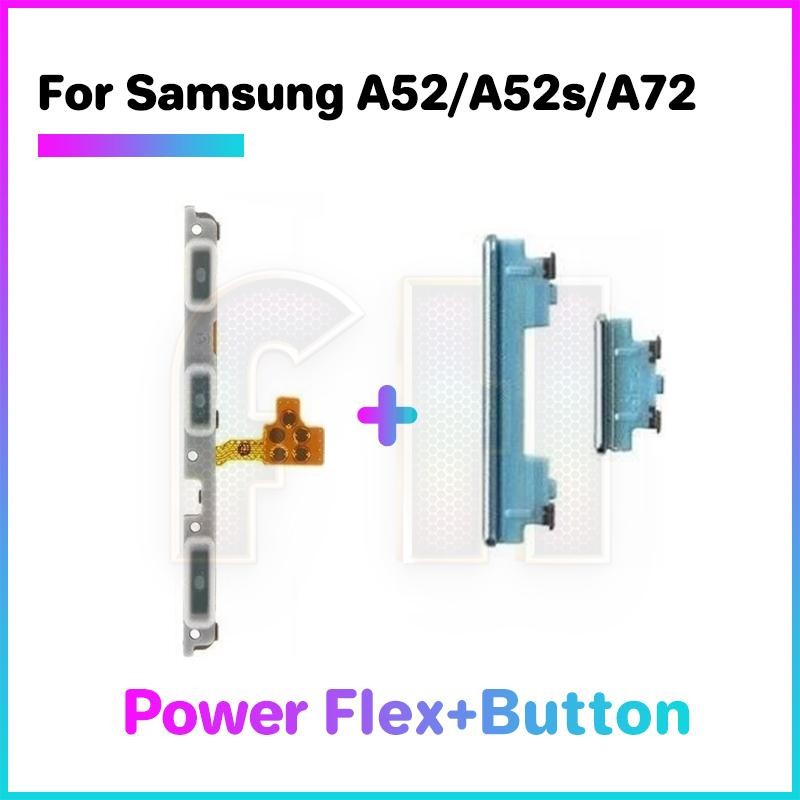 ปุ่มปรับระดับเสียงไฟ Flex สําหรับ samsung a52 a52s A72 สวิทช์เปิด OFF Key Mute Volume ปุ่มควบคุมริบบิ้น Flex Cable - รูปที่ 4
