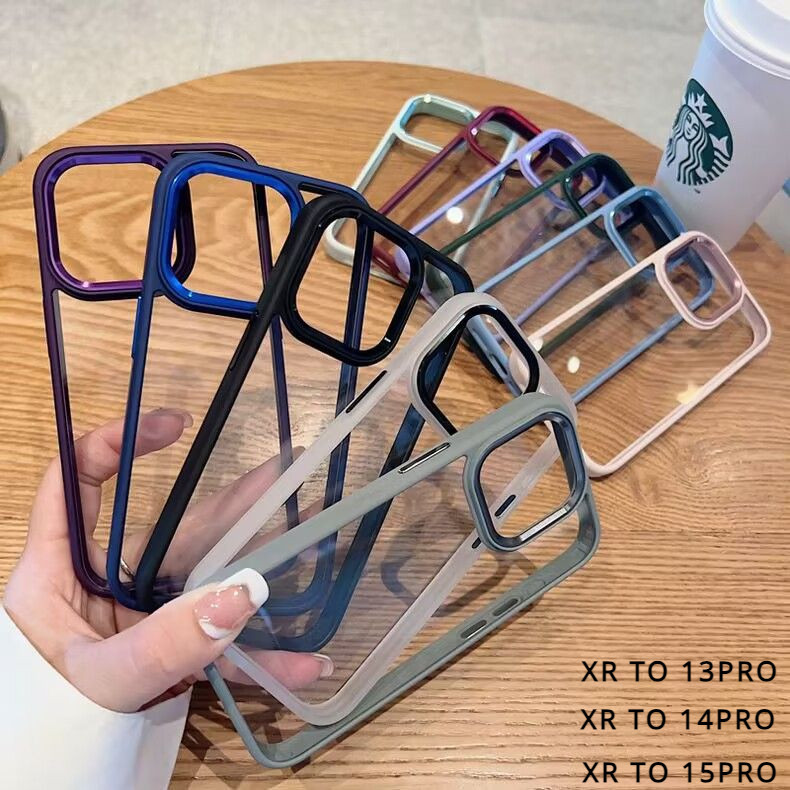 เคสโทรศัพท์มือถือแบบแข็ง ใส กันกระแทก สําหรับ iPhone XR 15Pro XR 14pro XR TO 13PRO