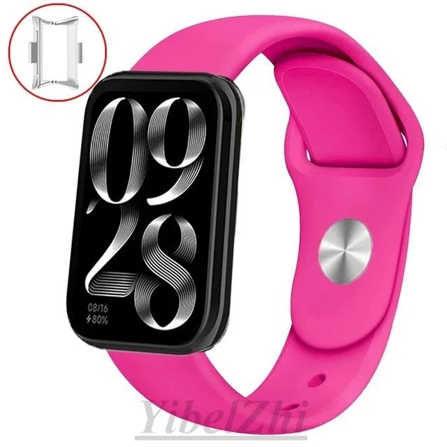 สายรัดซิลิโคนสําหรับ Mi Band Xiaomi Smart Band 8 9 Pro สร้อยข้อมือกีฬาเข็มขัดเปลี่ยนสร้อยข้อมือ Smartwatch สายนาฬิกา Xiaomi Mi Band 8pro เข็มขัด - รูปที่ 5