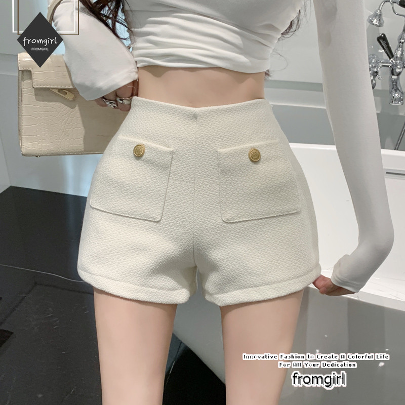 ใหม่ กางเกงขาสั้น ขากว้าง เอวสูง ทรงตรง ลําลอง เหมาะกับฤดูร้อน สําหรับสตรี 2024