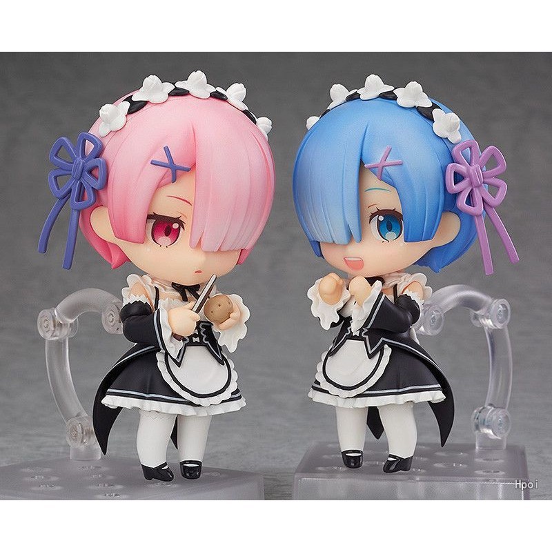 Nendoroid RE: ZERO Starting Life in Another World 732#Ram 663#Rem 751#Emilia โมเดลตุ๊กตาฟิกเกอร์ ของ