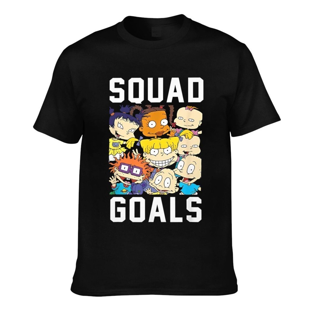 เสื้อยืดแฟชั่น Rugrats Goals Squad Goals Funny Men Daily Wear