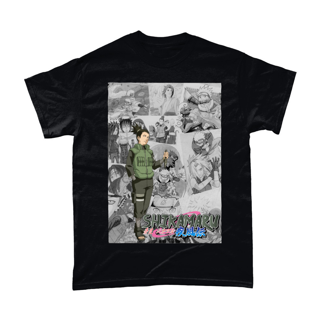 Shikimaru Manga Strip Naruto Anime Manga Tshirt เสื้อยืด