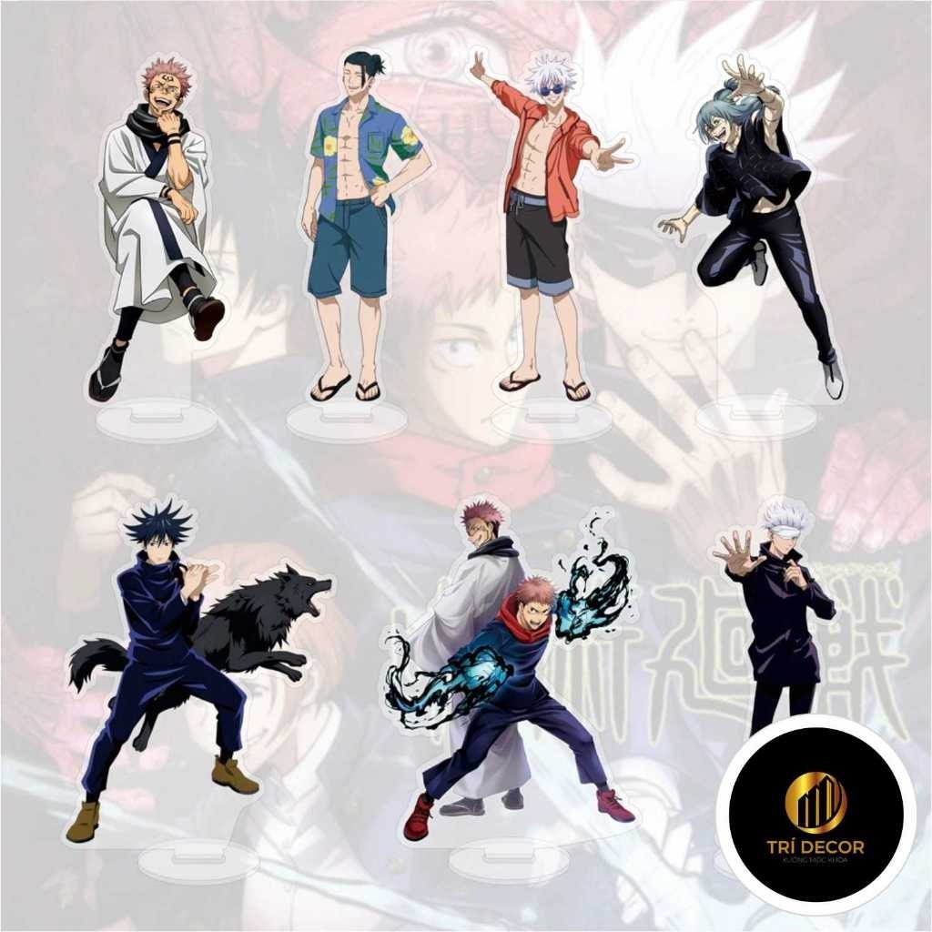 JUJUTSU KAISEN รุ่น ver COOL HOLIDAY Suguru GUTO Satoru GOJO War Spell อะนิเมะ chibi standee micha อะคริลิค