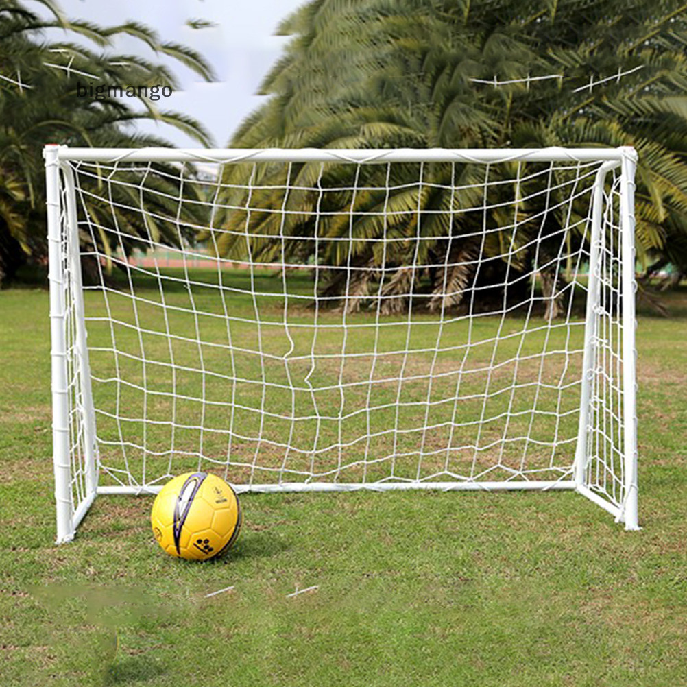 [bigmango] 6 x 4ft Football Goal Post Net สําหรับเด็กการแข่งขันฟุตบอลกลางแจ้งการฝึกอบรมหุ้นใหม่