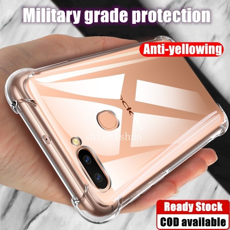 สําหรับ OPPO R15 Pro CPH1831 เคสใส ซิลิโคนนิ่ม ยางเจลลี่ใส กันกระแทก เคสสี่มุม ป้องกันการตก