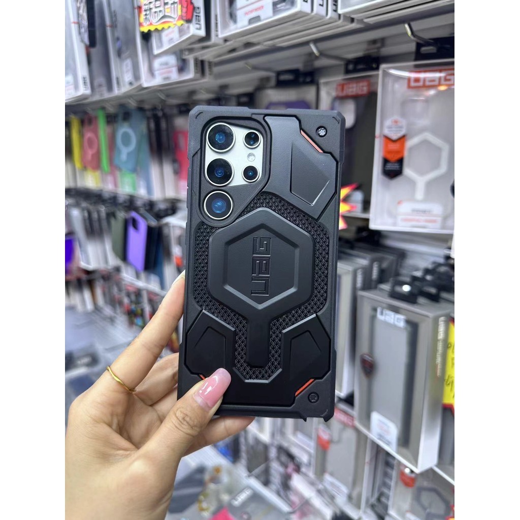 Uag เคสโทรศัพท์มือถือ เคฟล่า พร้อมแม่เหล็ก กันกระแทก สําหรับ Samsung Galaxy S24 Ultra S23 Plus S24+ S23+ S24ultra S23ultra S24plus S23plus