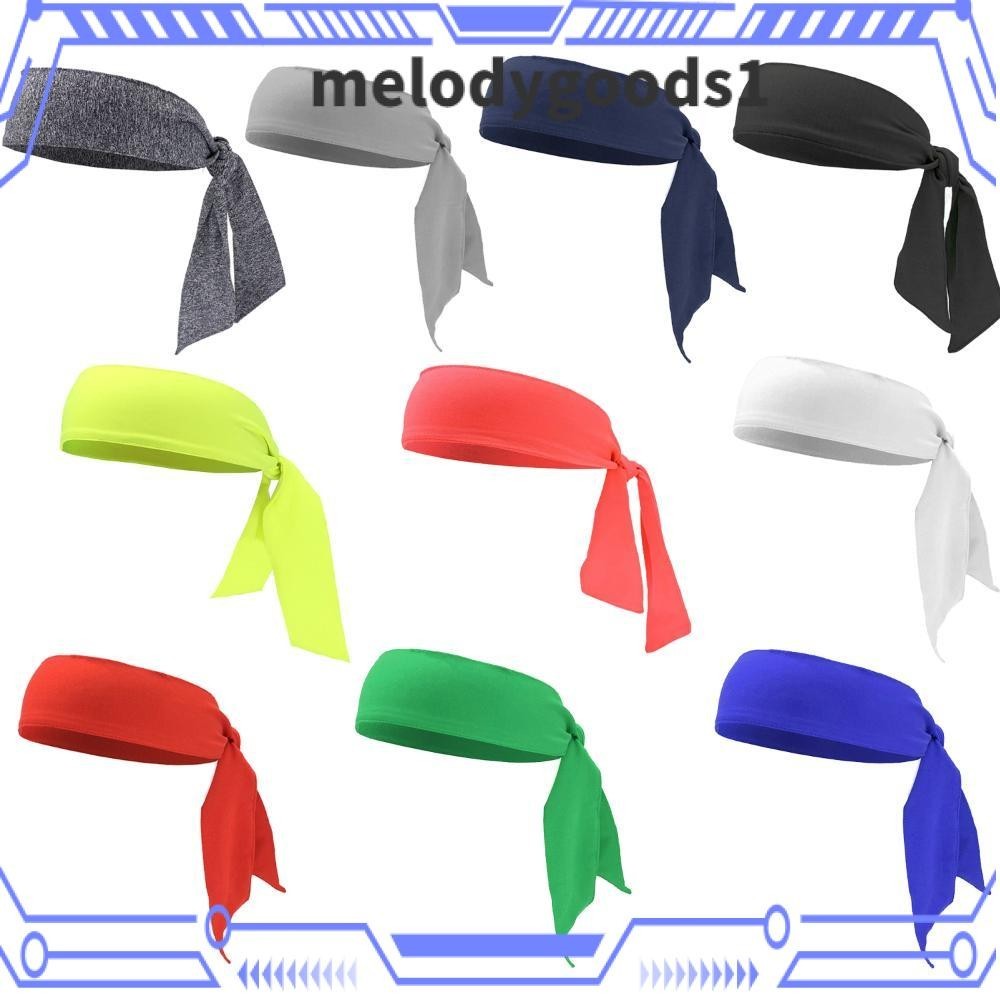 Melodygoods1 กีฬา Sweat Headband คุณภาพสูง Head Tie Tennis Fitness อุปกรณ ์ เสริม Jogging Sport Sweatband