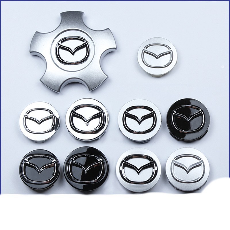 [FASTSHIP] เหมาะสำหรับ MAZDA ฝาครอบดุมล้อ 52 มม.ศูนย์ดุมพลาสติก 56 มม.ยางศูนย์ Mark M3M6