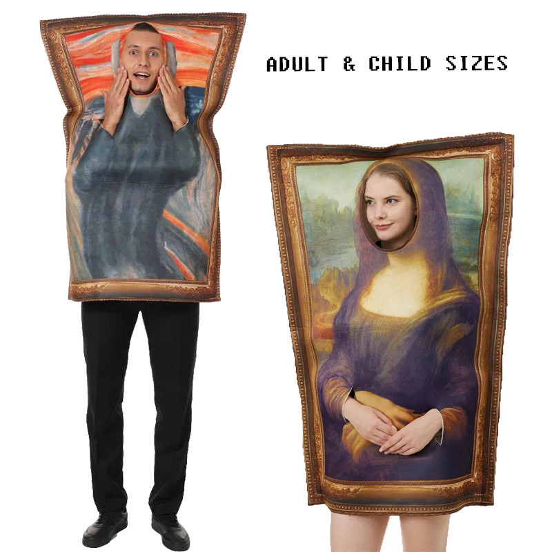 ชุดตลกคอสเพลย์ ชุดฮาๆ Mona Lisa cosplay ชุดตลก ชุดฮาโลวีน ชุดตัวตลก ชุดแฟนซี costume ชุดคอสตูม ชุดคอสเพลย์ ชุดแปลกๆ