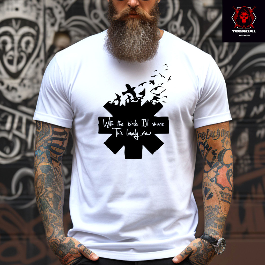 Red Hot Chilli Peppers Heavy Metal Rock Heavy Cotton เสื้อยืด