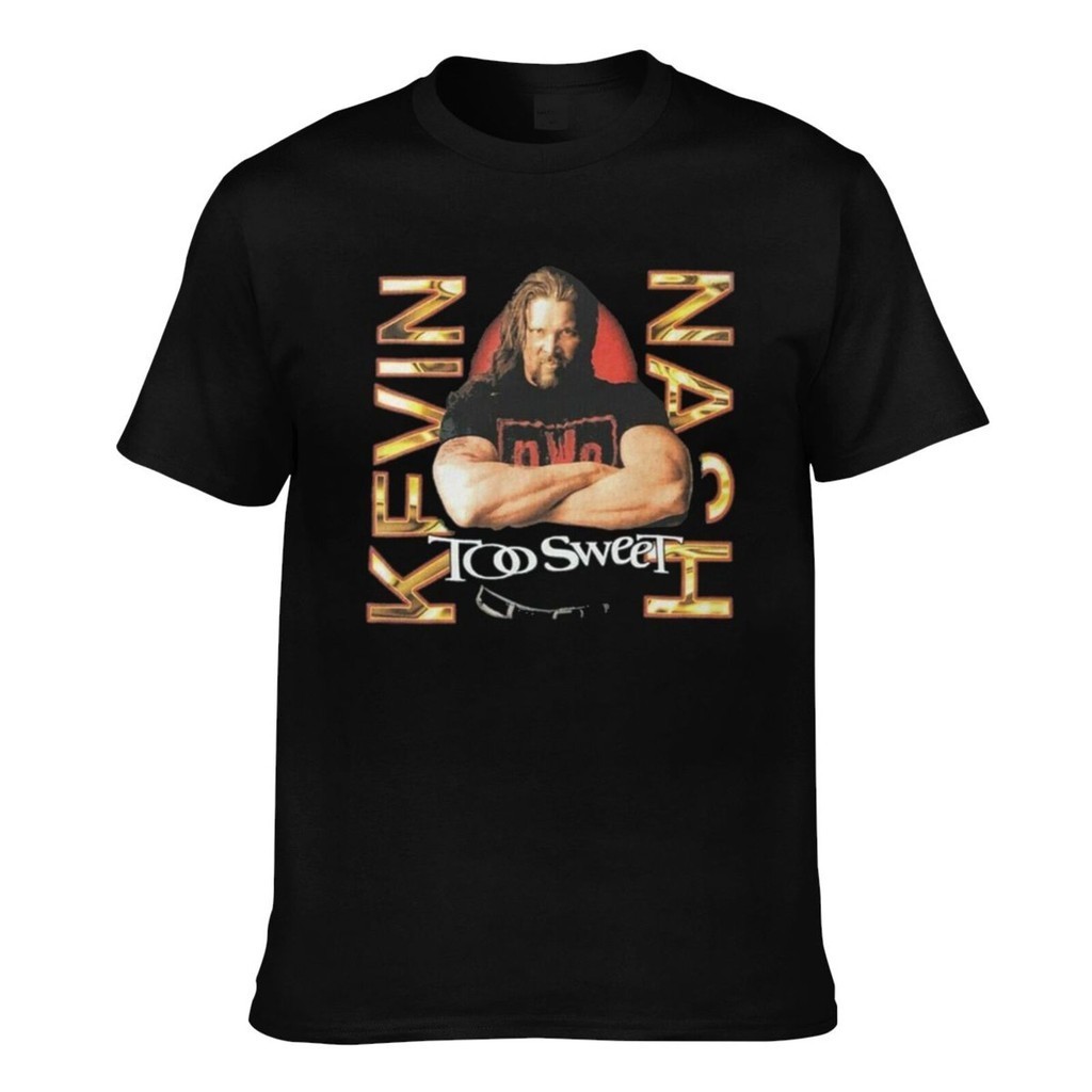 คุณภาพระดับพรีเมียม Wolf Pac Kevin Nash Wcw Wwf Wwe Cotton Gildan เสื้อยืด