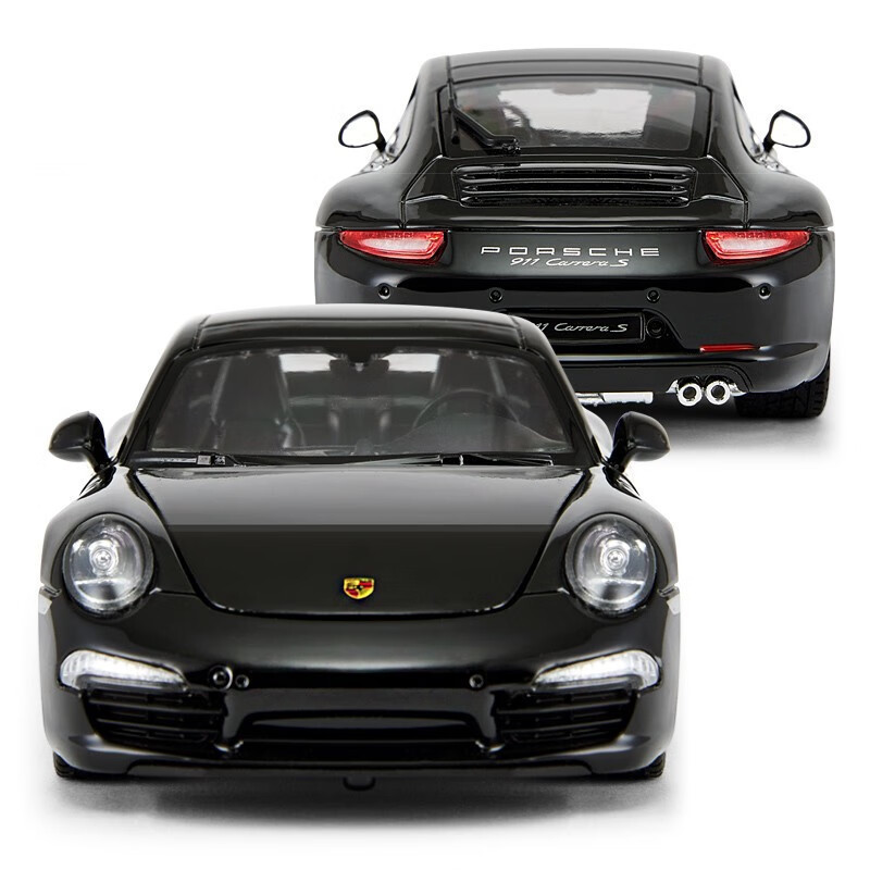 1: 24 Porsche 911 Carrera โลหะผสมรถสปอร์ตรุ่น Static เปิดประตูพวงมาลัย Linkage ของเล่นเลื่อน - รูปที่ 5