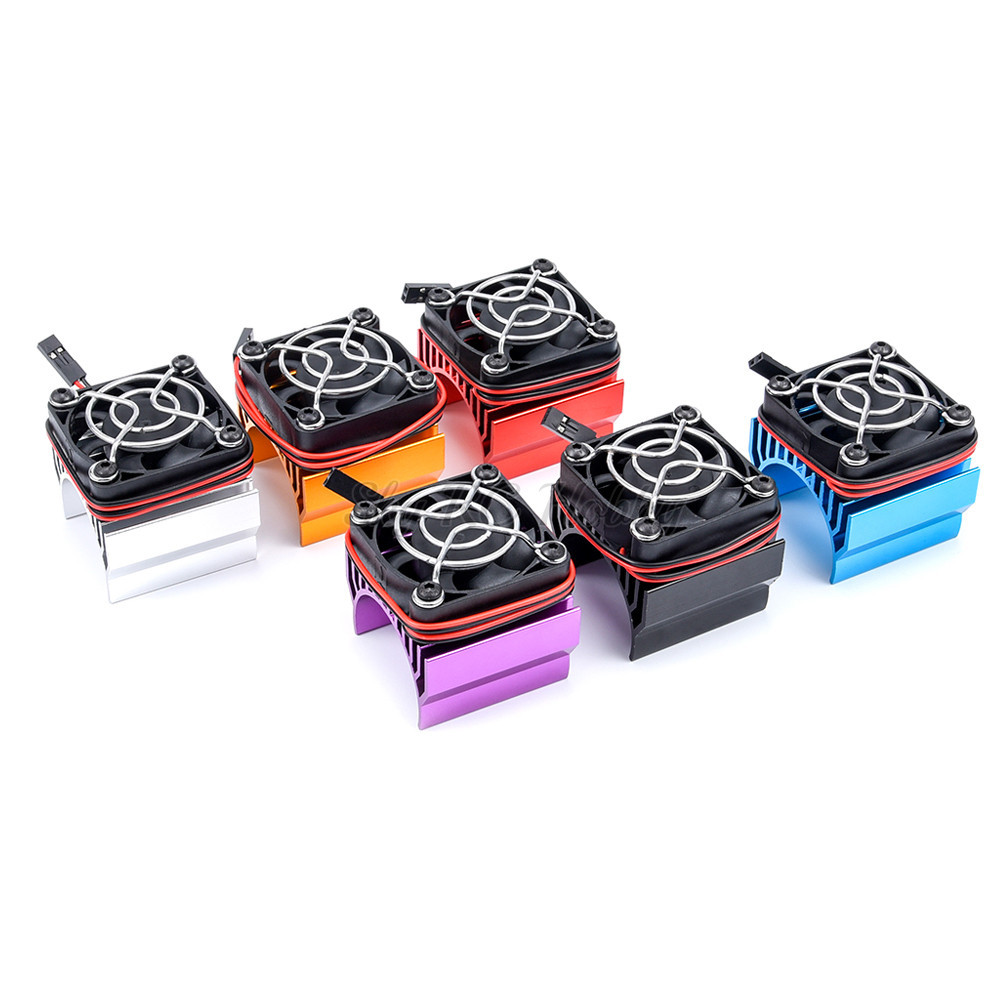 SK Motor Heat Sink Cover w/ Cooling Fan Heatsink 540 3650 3660 3670 RC Parts Brushless Aluminum Elec