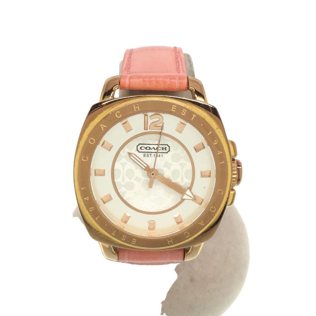 Coach WH wht A n O Wrist Watch mini leather Women Direct from Japan Secondhand