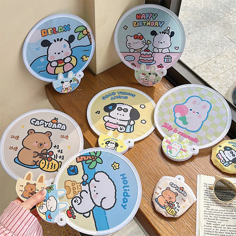 การ ์ ตูน Paten พัดลมพับ Little Mini Fan Photo Fill Board ของขวัญสร ้ างสรรค ์