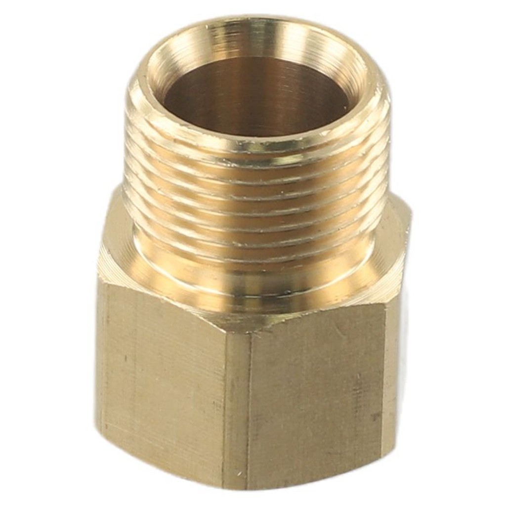 M22 15 มม.ชายด ้ าย M22 14 มม.หญิงเมตริกอะแดปเตอร ์ ความดันเครื ่ องซักผ ้ าทองเหลือง