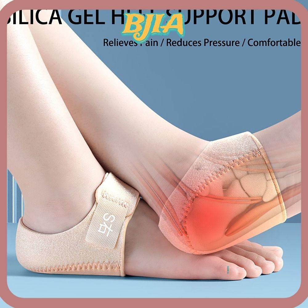 Bja 1 คู ่ Heel Socks, บรรเทาอาการปวด Anti-Crack Gel Heel Cushion, Breathable ลดความดัน S/L Heel Protector Achilles Tendonitis Calluses