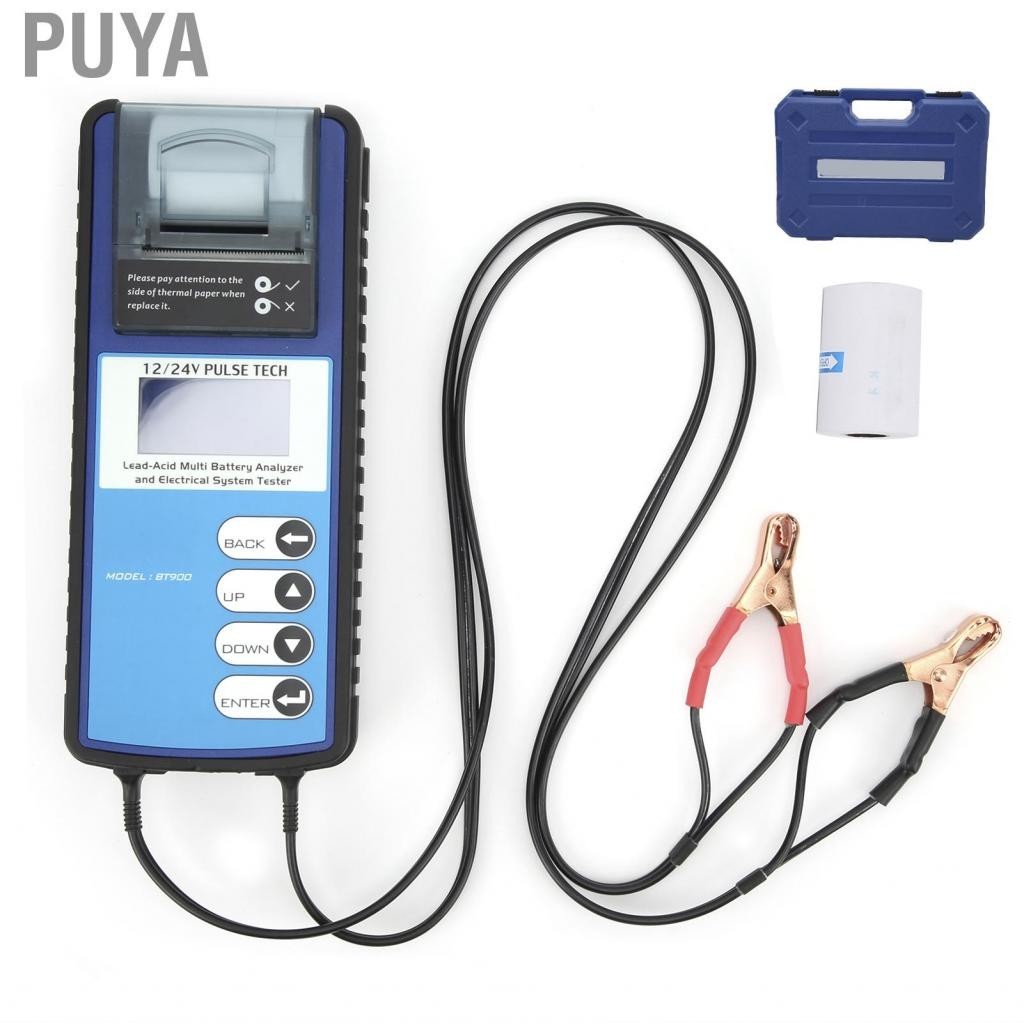 Puya AGM Tester DC9-30V Battery LCD Digital Portable Silicone Insulation BT900 with Printer for 12V/24V Car