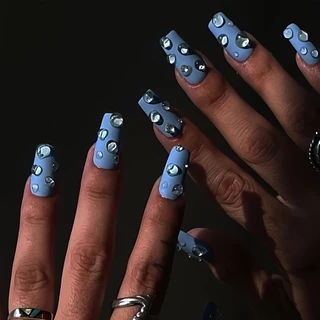 เล ็ บอุปกรณ ์ ตกแต ่ งเล ็ บแก ้ วคริสตัลรอบหยดน ้ ําโปร ่ งใส Dewdrops DIY ขนาดผสม KOUDAN