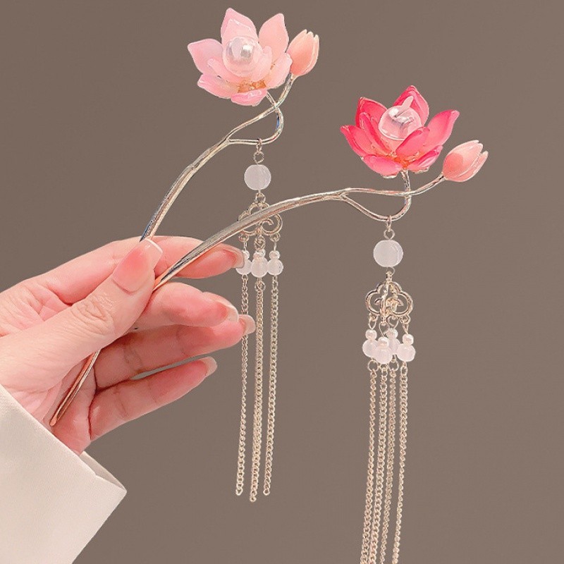 Lotus Pearl Flowing Sucapa สาวแฟชั ่ นเครื ่ องประดับเรืองแสง