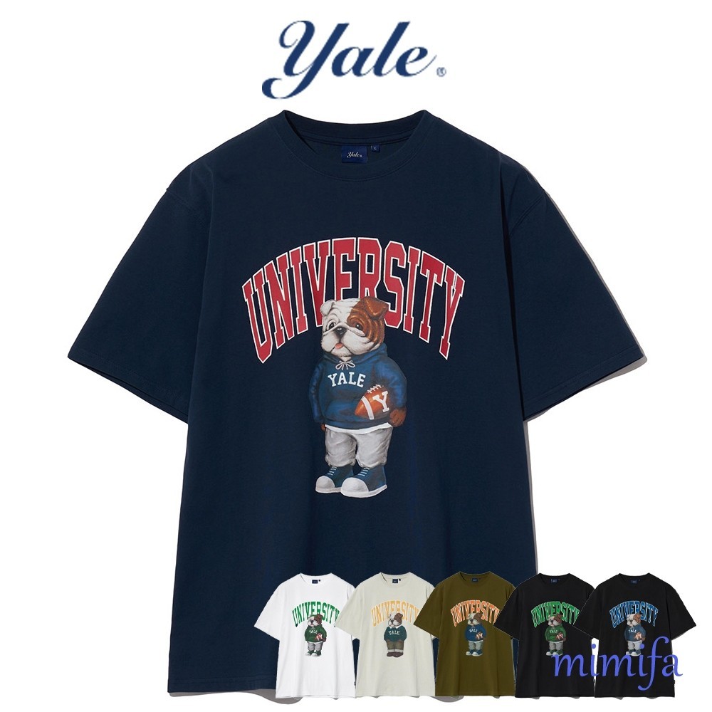 T-Shirt[YALE ] เสื้อยืด UNIVERSITY DAN TEE ของแท้ 100% S-5XL