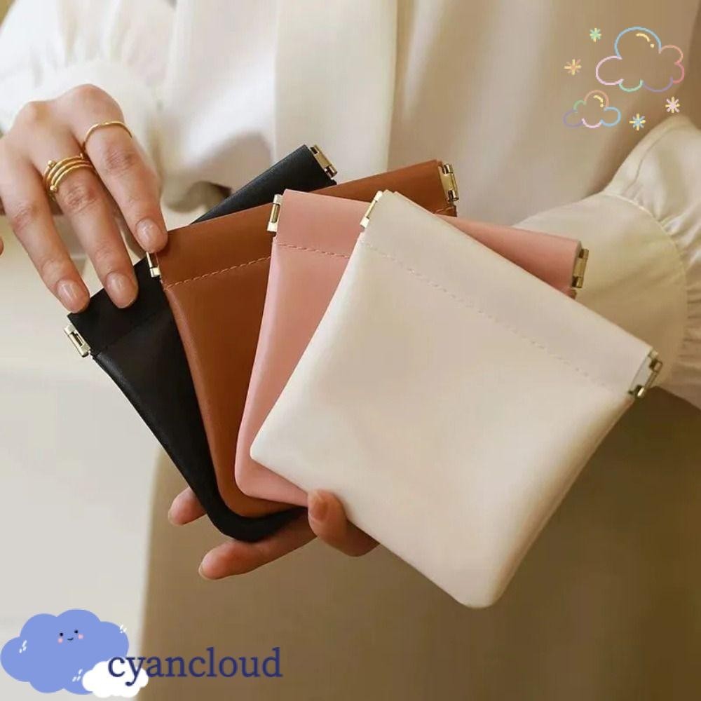 Cyancloud กระเป๋าเครื่องสําอาง, PU Mini ลิปสติกแต่งหน้า, แฟชั่น Simple Travel แบบพกพา Key กระเป๋าใบเล็กผู้หญิงหญิง
