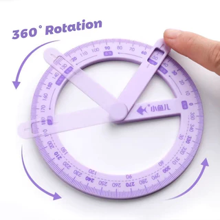 360° เรขาคณิตมุมเคลื ่ อนย ้ ายได ้ Protractor โรงเรียนสํานักงานการสอน Aid Protractor